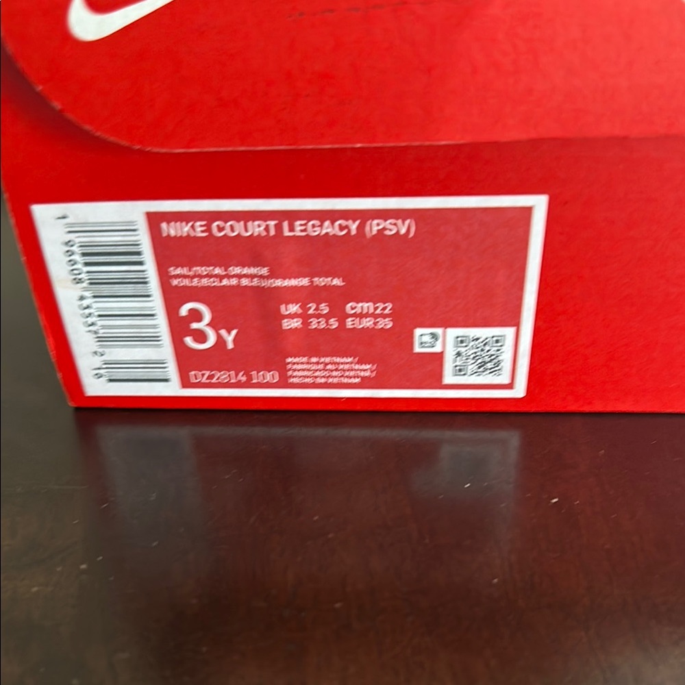 Nike Court Legacy (PSV) Sneakers - Sail orange pink light blue